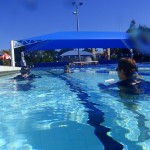 PADI IDC Australia. IDC pool with shaded area