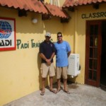 PADI Course Director and dive operations manager. Waiting for candidates to arrive on day one of IDC PADI Course Director and dive operations manager. Waiting for candidates to arrive on day one of IDC