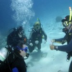 IDC confined water dive. Practise makes perfect IDC confined water dive. Practise makes perfect