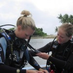 PADI IDC Phiippines. IDC Candidates practising their demonstration quality skills PADI IDC Phiippines. IDC Candidates practising their demonstration quality skills