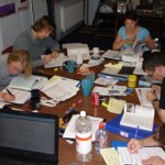 IDC Classroom work Students studying dive theory in the Classroom IDC Classroom work Students studying dive theory in the Classroom