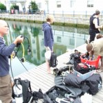 Dive prep Preparation at Brighton Marina Dive prep Preparation at Brighton Marina
