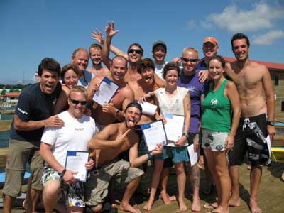 scuba instructor course padi honduras 2009 nov ie